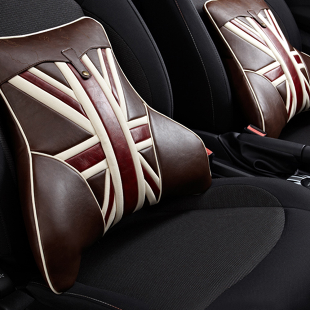 Англија стил Автомобил Меморија Памук Пена Седиште Стол Половината Lumbar Назад Поддршка Остатокот Перница За BWM Мини