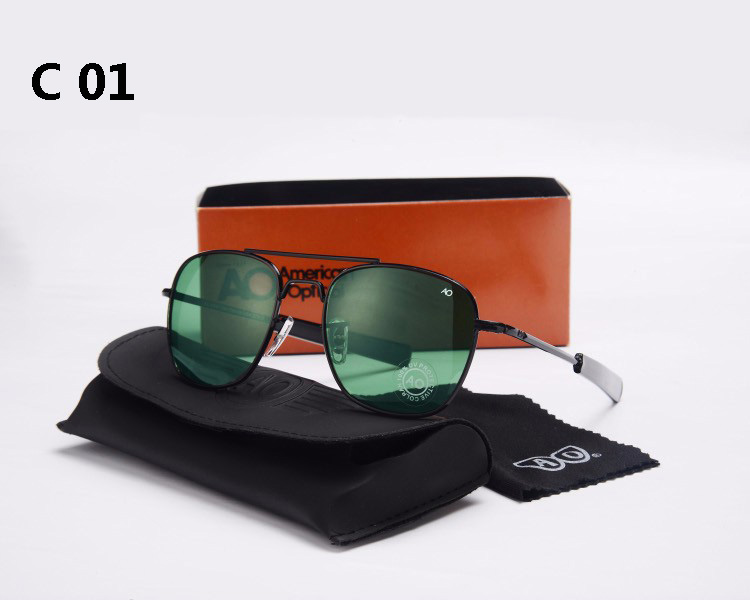 Моден Авијација очила за сонце Мажите Бренд Дизајнер на ОСЛ Сонце Очила За Машки Американската Армија Воено Оптичко Стакло Со Oculos со случајот