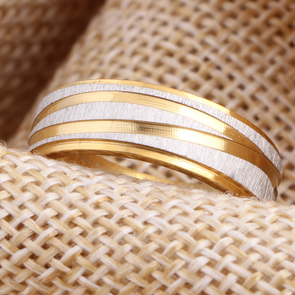 Партија Накит за Подарок за Жените Свадба или Ангажирање Додаток Златна Боја од не ' Рѓосувачки Челик Прстени