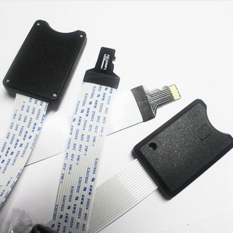 ТФ да micro SD картичка Flex Продолжување кабел Extender Адаптер читателот автомобил GPS мобилни 25CM Мемориската Картичка