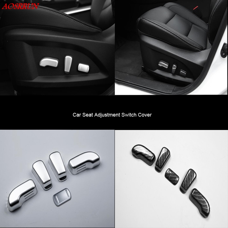Автомобил-Стил, ABS Мат карбонски влакна столче на Вредноста Прекинувач Поклопец 3D налепница Трим Одговара За Рено Koleos 2 2017 додатоци
