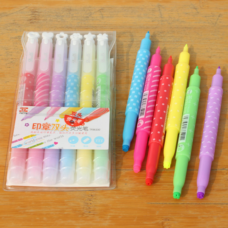 canetas coloridas гел пенкала caneta criativa двојно papelaria пенкало escolar материјал escolar escritorio kawaii стационарни lapices