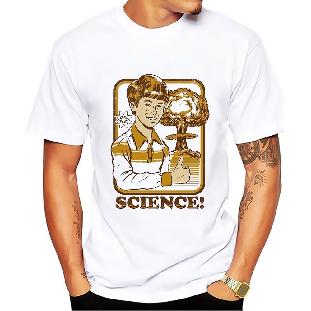 децата наука учебник покрие смешно т кошула jollypeach бренд мажите бела удобно tshirt homme секојдневен плус големина на Маичка