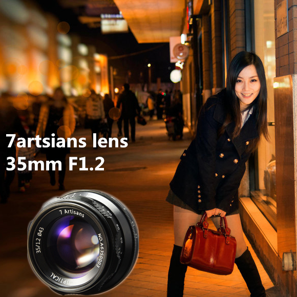 7artsians 35mm Ф1.2 APS-C Прирачник Фиксен Објектив За E Планината Canon EOS-M Планината Fuji FX Планината Топла Продажба