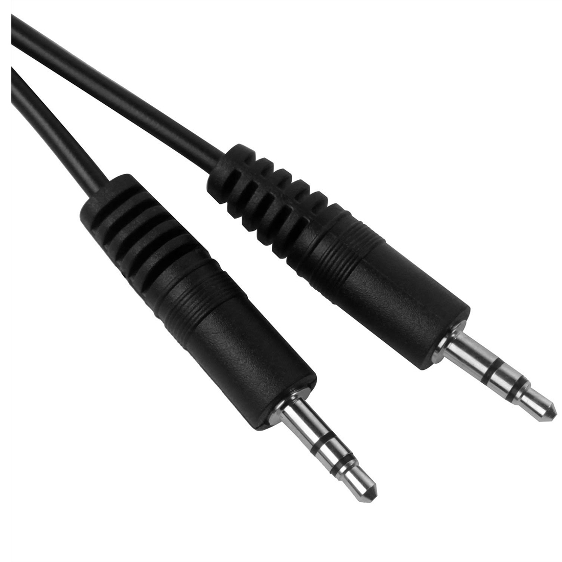 Црна 3,5 мм женски 2 од 3,5 мм Аудио Машки Splitter Кабел за звучници или слушалки