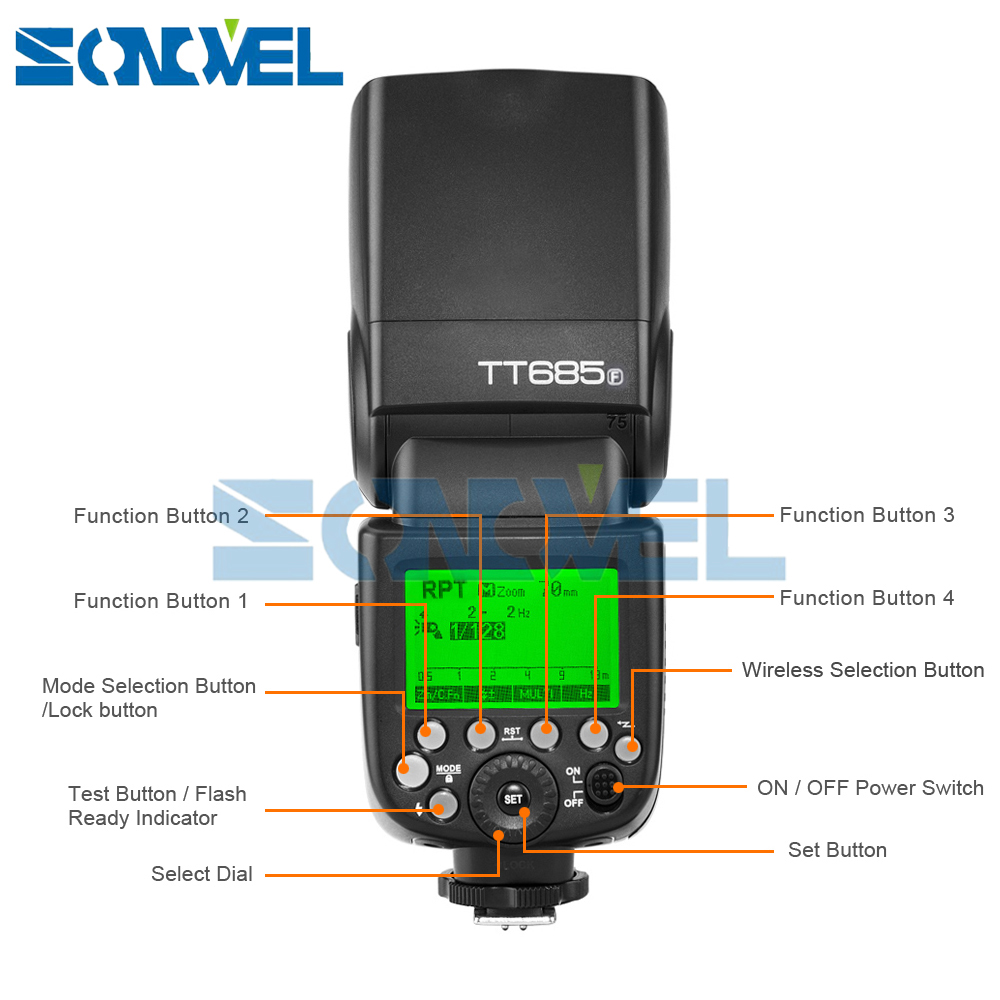 GODOX TT685F 2.4 G ХСС безжична TTL GN60 strobe Флеш Speedlite+X1T-F Предизвика Предавател за Fuji X-A3 X100F X100T X-Pro2