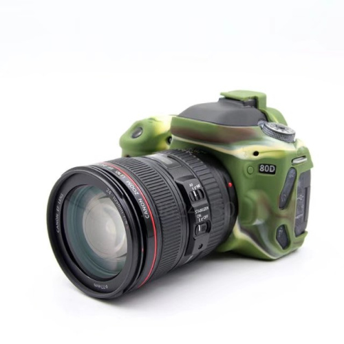 Висок Квалитет Убаво Мека Силиконска Гума Дигитални SLR Камера Заштитна Тело Камера случај торба за Canon 80D Кожна Торба