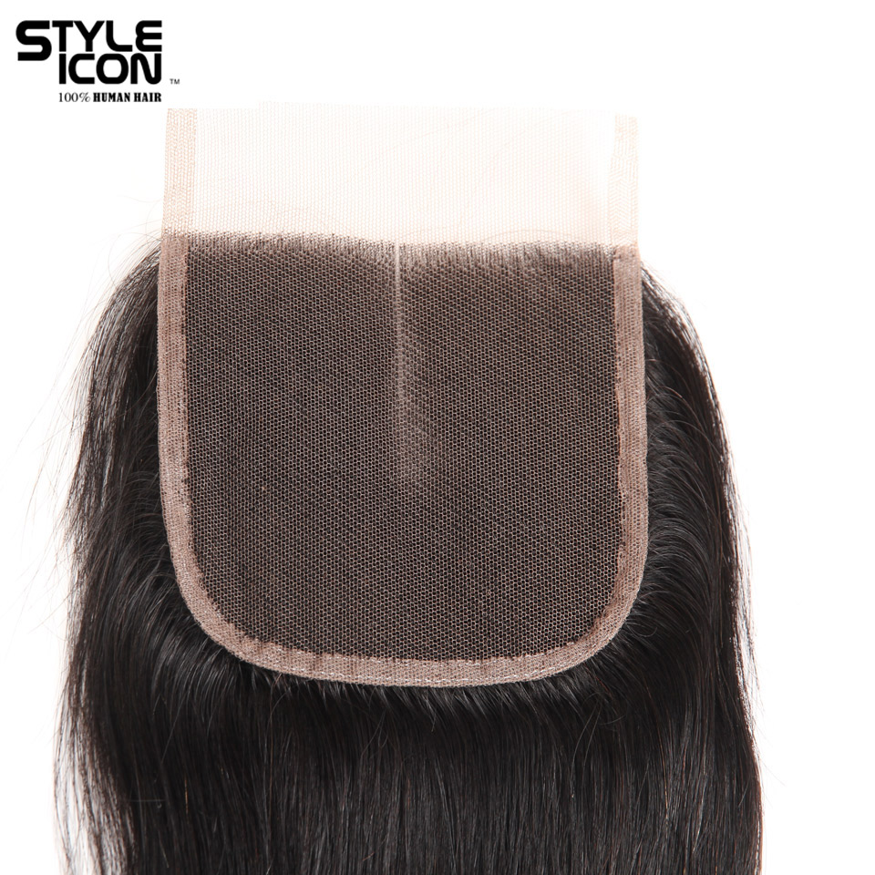 Styleicon Купи 3 Снопови Се 1 Затворање Слободен Индиски Човечка Коса На Снопови Со Затворање Remy Права Коса 3 Снопови Со Затворање
