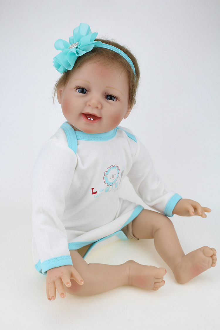 55cm Кукла Силикони Раѓа Lifelike Симулација рачно изработени Реални Бебе Девојки Принцеза Кукли Винил Bebe Раѓа Бебиња Играчки Boenca