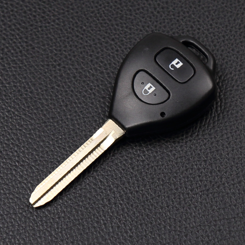 2017 класичен дизајн вистински кожа автомобил копче копче за Toyota Rav4 е корола Yaris Avensi Prado Ехо,2 копчиња за далечинска контрола