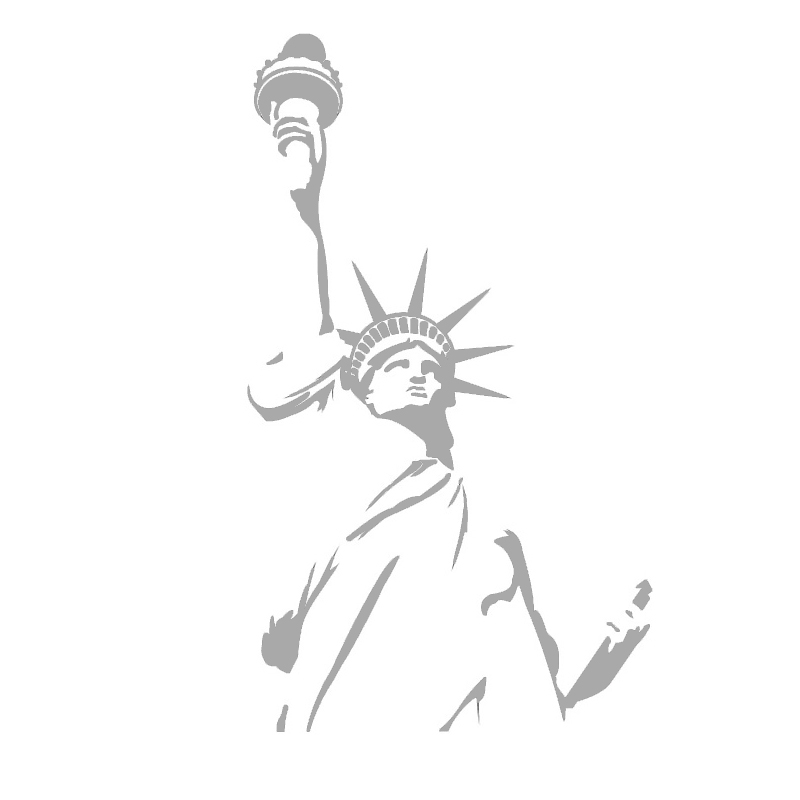Статуата На Слободата Ѕид Налепница Њујорк Симболични Ѕид Decal Водоотпорен Wallstickers Decals Куќа Декорација