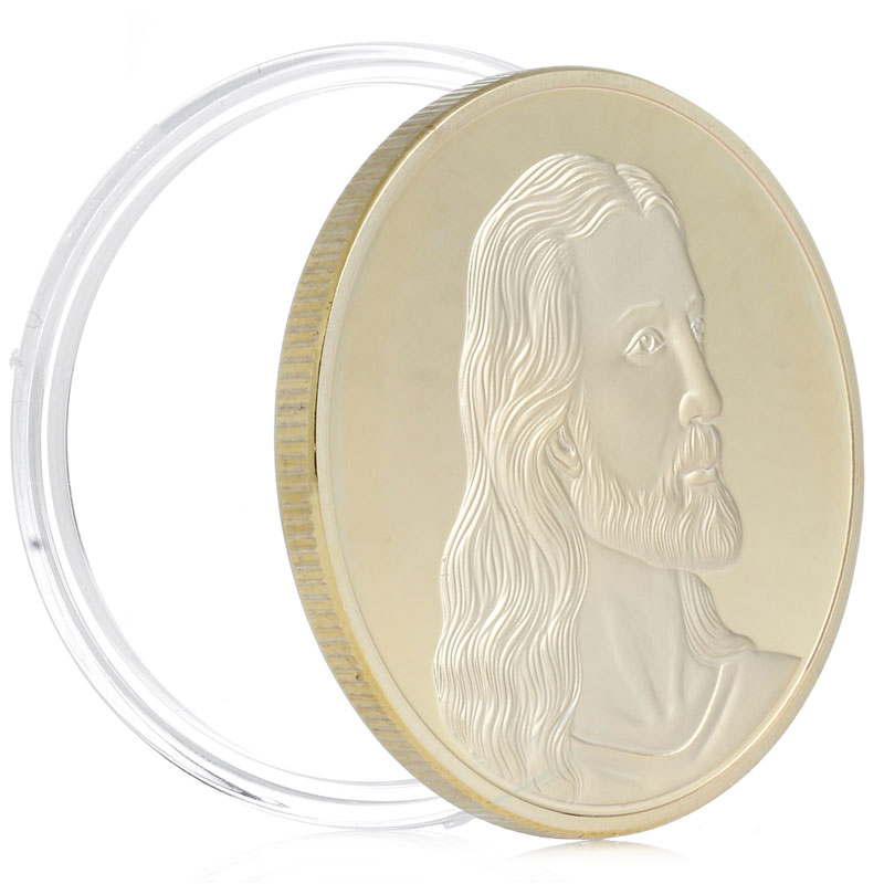Нови Исус На Тајната Вечера Спомен Сребро Злато Позлатен Монета Уметничка Колекција На Подароци