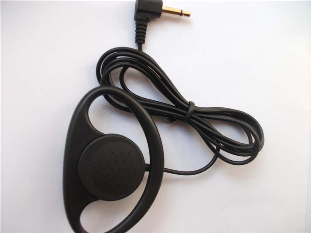 Linhuipad 3,5 мм Моно Кука слушалка 1-bud слушалка слушалки 2 парчиња/многу со бесплатен превозот