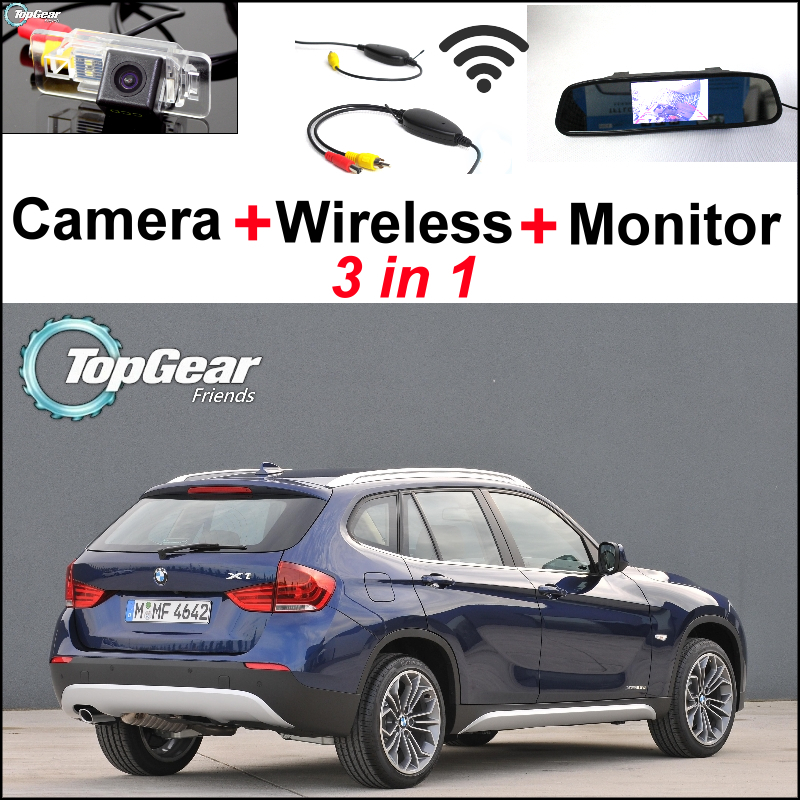 Посебни WiFi Камера + Безжичен Приемник + Огледало Следи Лесно DIY Заден Поглед Назад До Паркинг Копија Систем За BMW