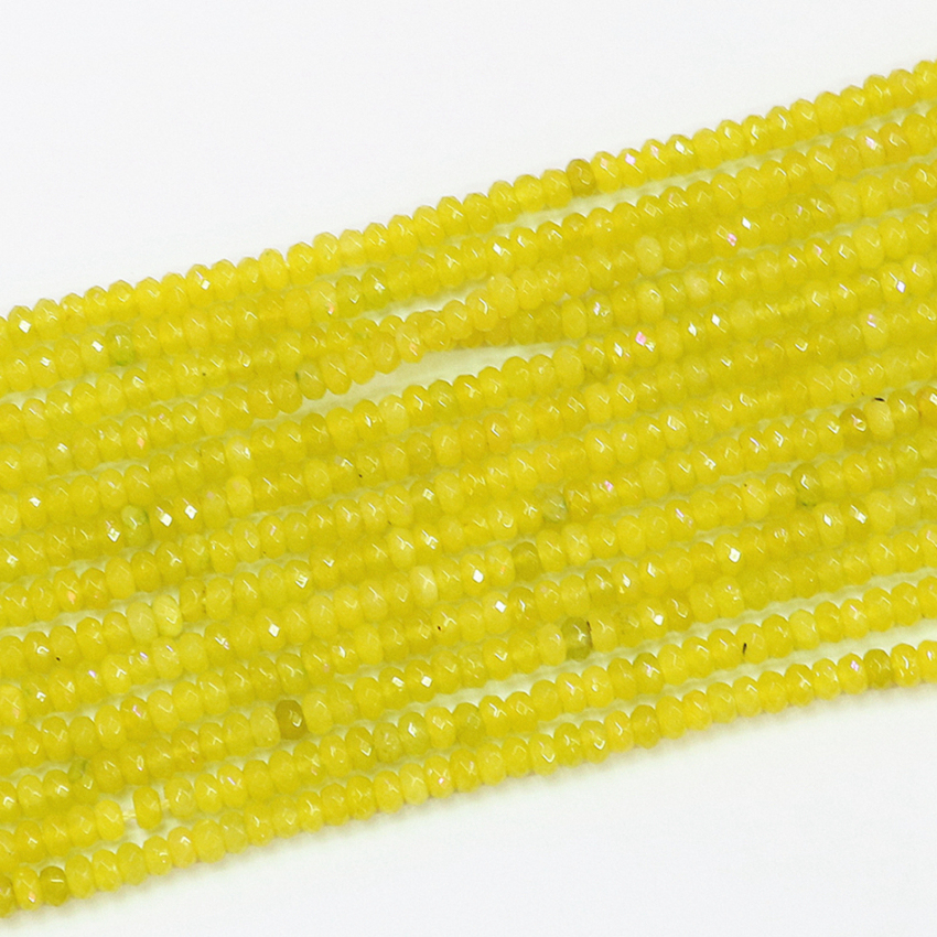 Топла лимон жолта 2x4mm природен камен фацетирани abacus нова мода жените изолација додатоци наоѓање на diy накит монистра