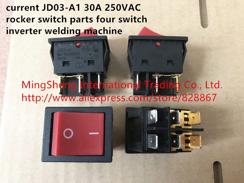 Оригинални нови тековна JD03-А1 30A 250VAC рокер switch делови четири switch инверторот заварување машина