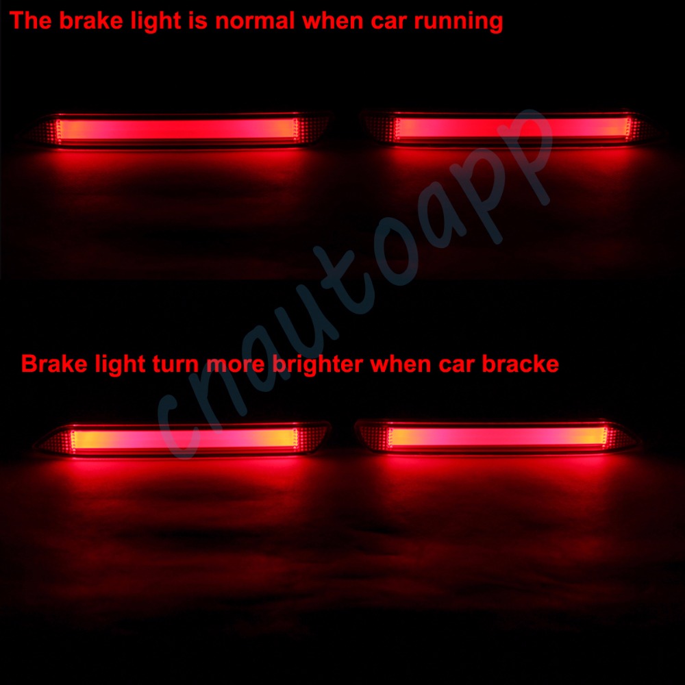 LED Задни Bunper на возилото Автомобил Кочница Светлина Работи Светилка За Toyota Camry 2007-2012 / Reiz 2010-12 / Сиена 2013 (за Еден Пар)