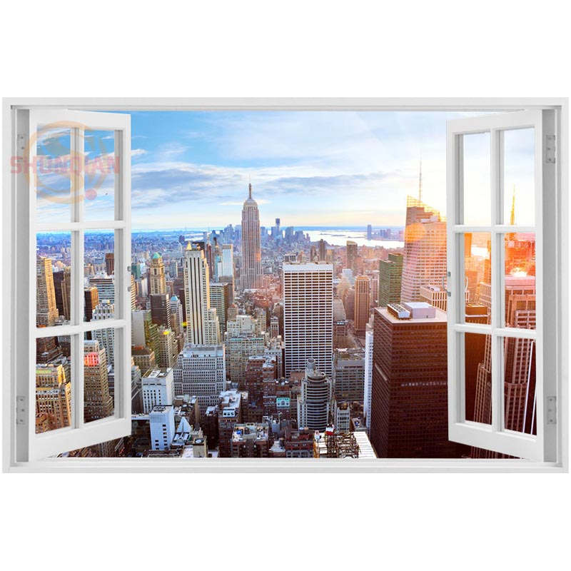Сопствени убава глетка на Њујорк Ткаенина Ткаенина Постер За Спалната соба Свила Постер Платно Постер