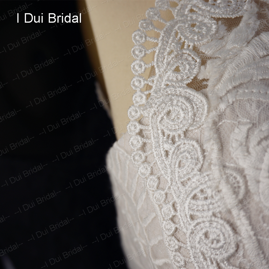 Чипка Chiffon Свадба Фустани се Вистински Фото Булчински Gown со Појас Фабрика Сопствени Направени ELS0006