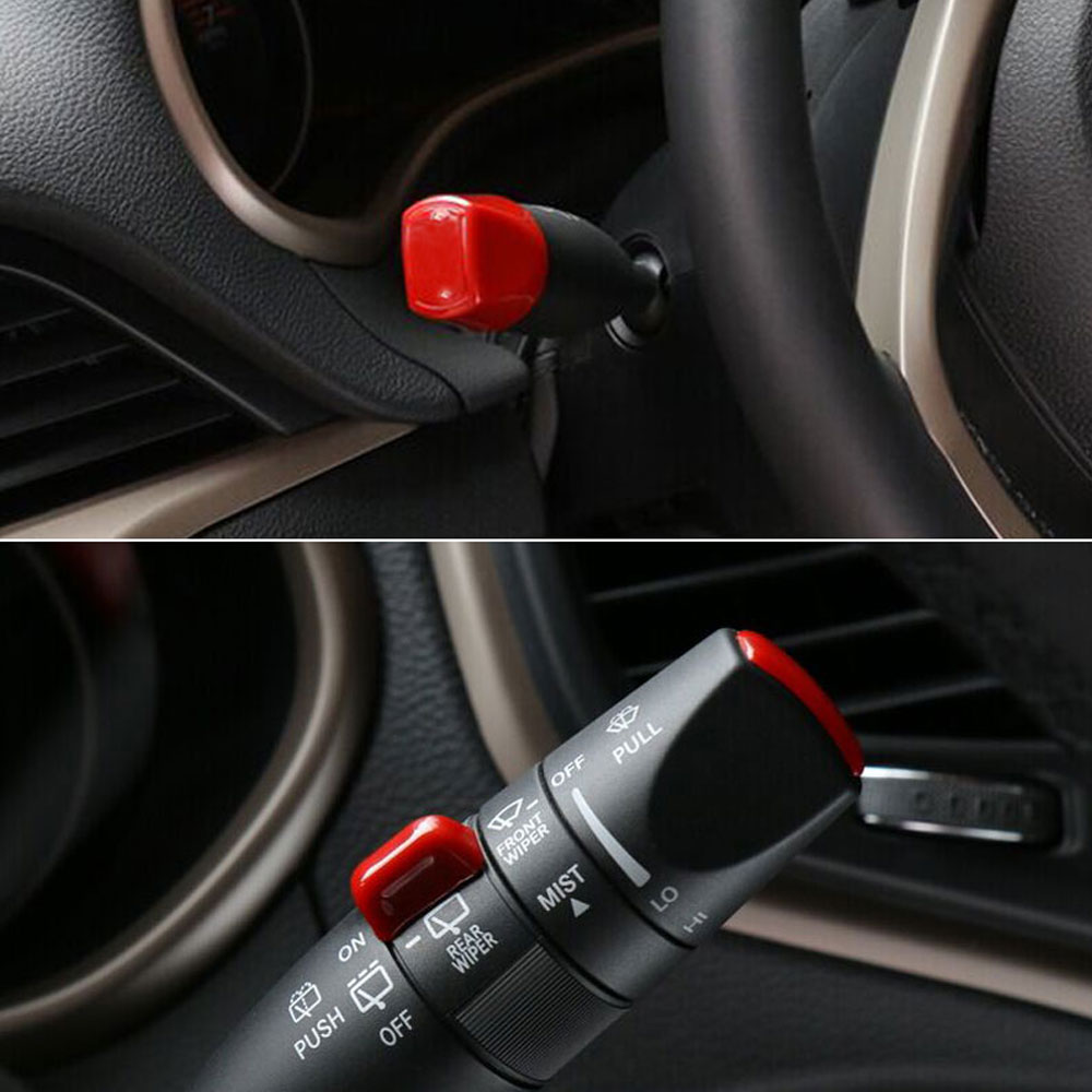 3pcs ABS Автомобил Внатрешна Мат Светлата Wiper Switch Копче за Контрола Покрие Декорација Капа Одговара За Jeep Cherokee