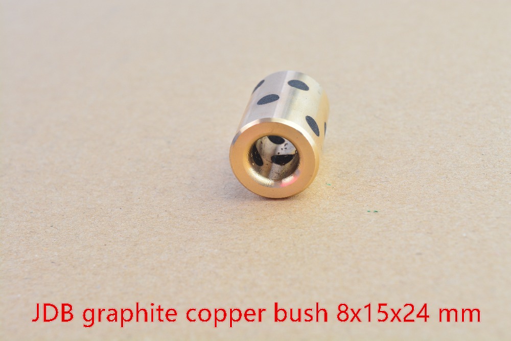8mmx15mm x24mm линеарна графит бакар поставено лого на бакарни легури черупка масло само-подмачкување имајќи JDB 8x15x24 1pcs