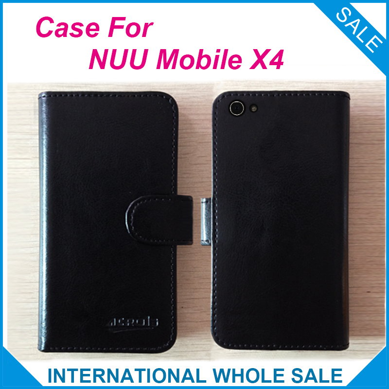 Жешка!Нови Пристигнување NUU Мобилни X4 Случај, 6 Бои висококвалитетна Кожа Ексклузивни Случај За NUU Мобилни X4 Покривајте