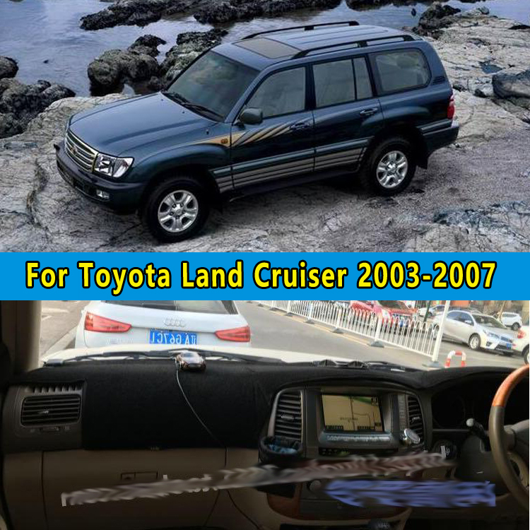 автомобил dashmats автомобил-стил, додатоци табла покритие за тојота landcruiser j100 2003 2004 2005 2006 2007