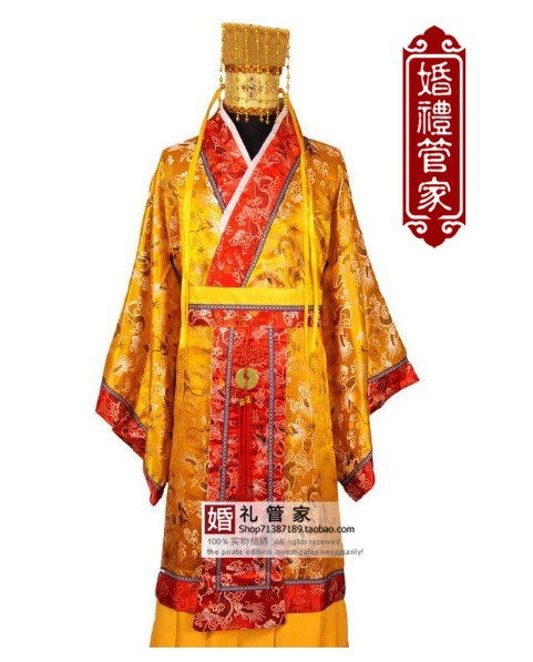 Танг династијата одговараат hanfu мажите cosplay античкиот костим царот облека фотографија фаза облека сет со капа Бесплатен превозот