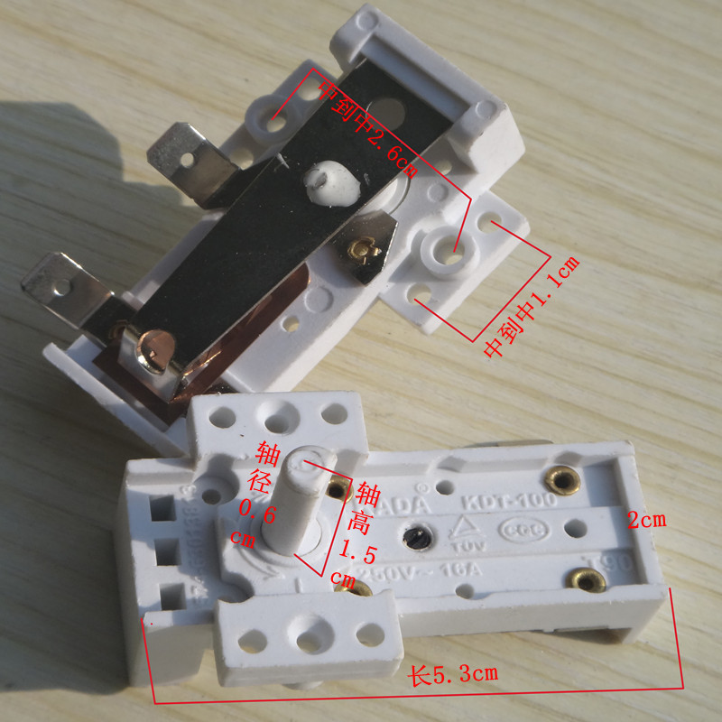 250V 16A електричен грејач електричен грејач за контрола на температурата се префрлите knob JU-2T85