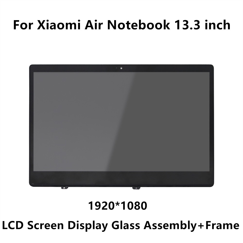 13.3 инчен За Xiaomi Mi Лаптоп Воздух IPS LCD LED Екранот Матрица Стакло Собранието + Рамка LQ133M1JW15 N133HCE-GP1 LTN133HL09