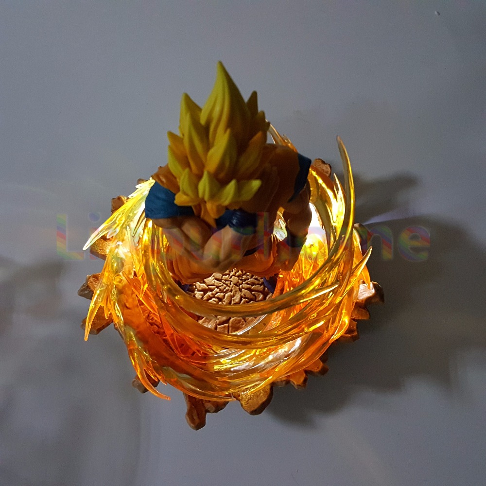 Dragon Ball Z Goku Со Ефект Led Ноќ Светлата Светилка Dragon Ball Z Аниме DBZ Синот Goku Led Светилка Божиќ Оркестарот