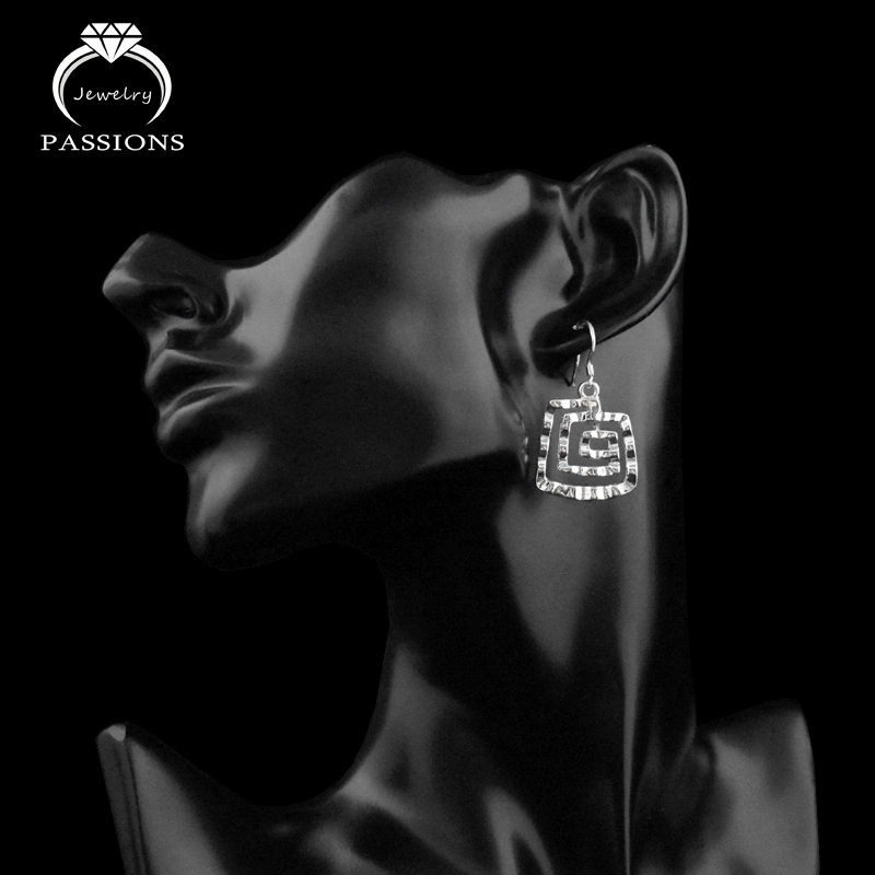 Најновите Бохемија 925 Sterling Silver Се Зголеми Капка Обетки Гроздобер Спирална Форма Earring Dangle За Жените Накит Обетки Трговија На Големо