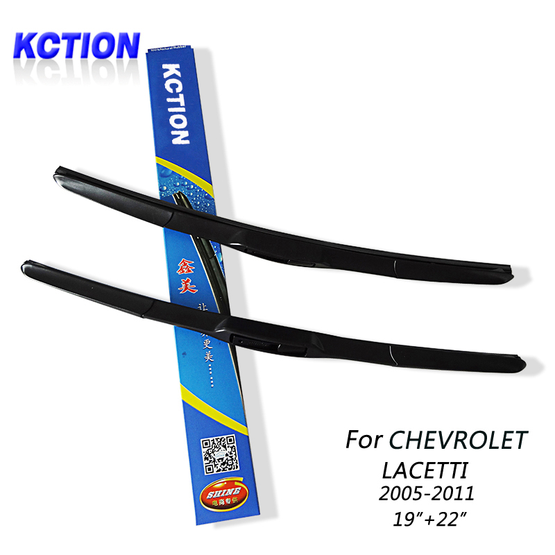 KCTION Автомобил Шофершајбната Wiper Ножот За Chevrolet Lacetti(2005-2010),19+22, Природна гума, Bracketless, Автомобил