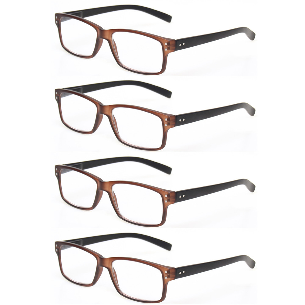Читање Очила 4 Пакет Мода се Мажи и Жени Боја Eyewears Пролет Зглоб Очила за Читање Oculos Де Leitura