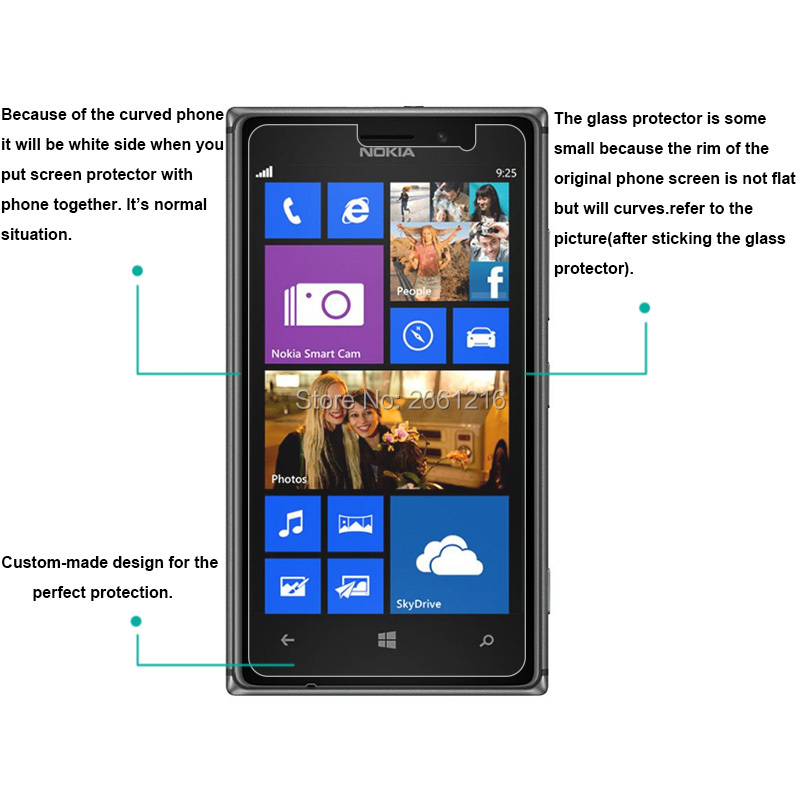 2 Парчиња/Многу За Lumia 925 Калено Стакло 9H 2.5 D Премиум Екран Заштитник Филм За Nokia Lumia 925 4.5