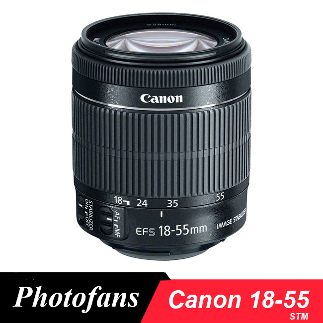 Canon Објектив 18-55 Canon EF-S 18-55мм f/3.5-5.6 IS STM Леќи за 1300D 1200D 600D 700D 750D 760D 70D 60D се Бунтува T3i T5i T6s T6