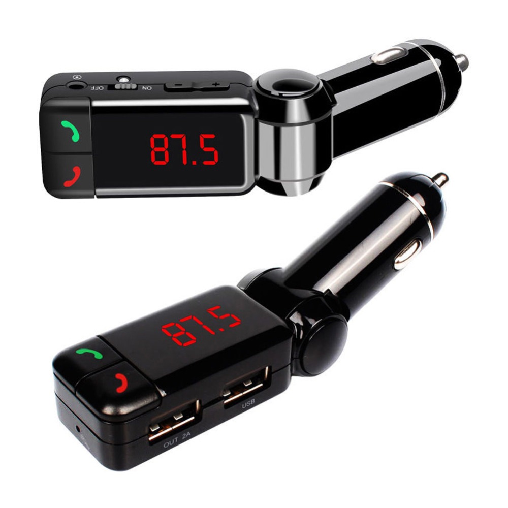 Bluetooth FM Предавателот Handsfree сет за во Автомобил MP3 Плеер Автомобил FM Предавателот LCD Дисплеј 5V 2.1 Двојна USB Полнач за iPhone, Samsung