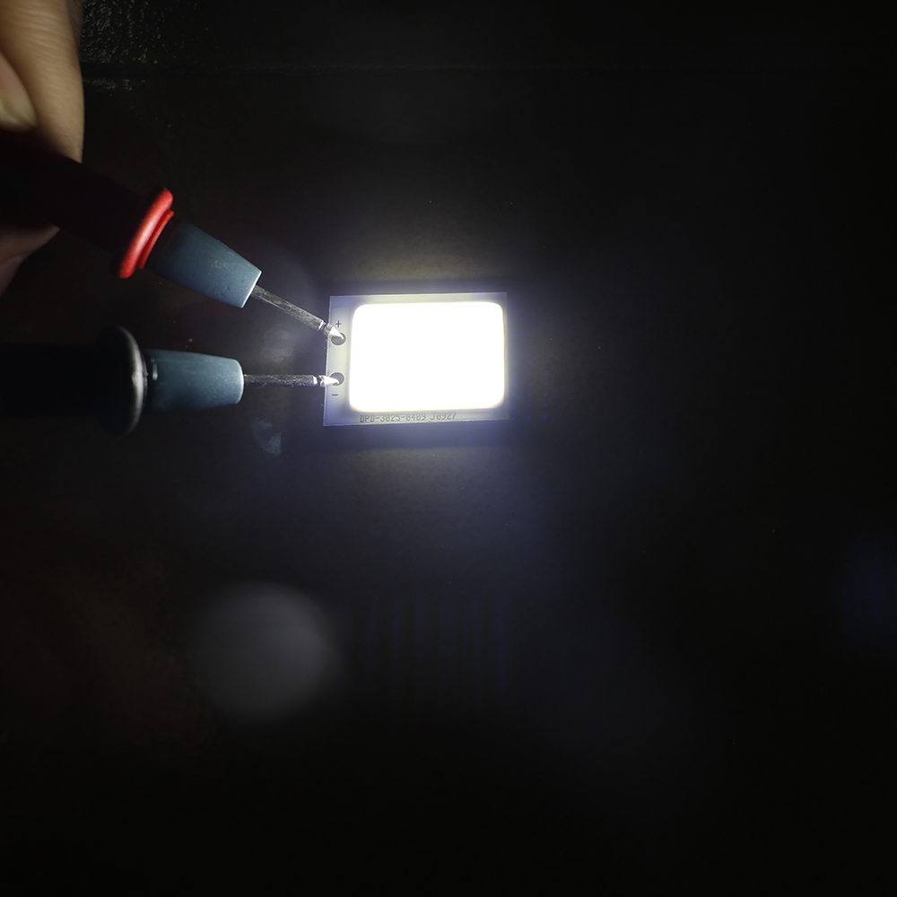 2 парчиња КОЧАН LED Извор 2W DC12V Светлина 25*30мм Флип Чип Лента во Бела Боја за Бар LED Матрица Крушка Светилка Дома