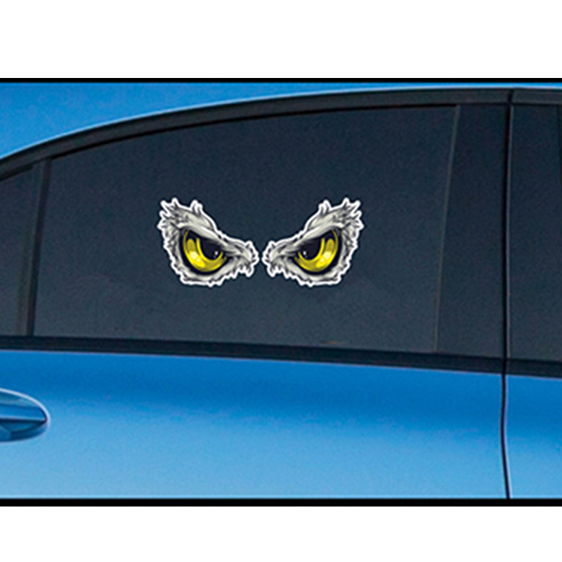 Atreus 2 парчиња Автомобил Стил 3D Орел Очи Налепници За Suzuki Grand Vitara Lada Priora Калина Џип Renegade Мицубиши Outlander
