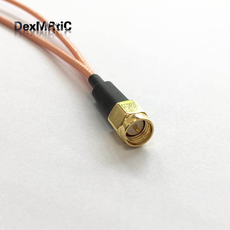 1 во 2 Y тип splitter adapter SMA машки switch 2X SMA машки plug RF coax кабел RG316 15cm 6