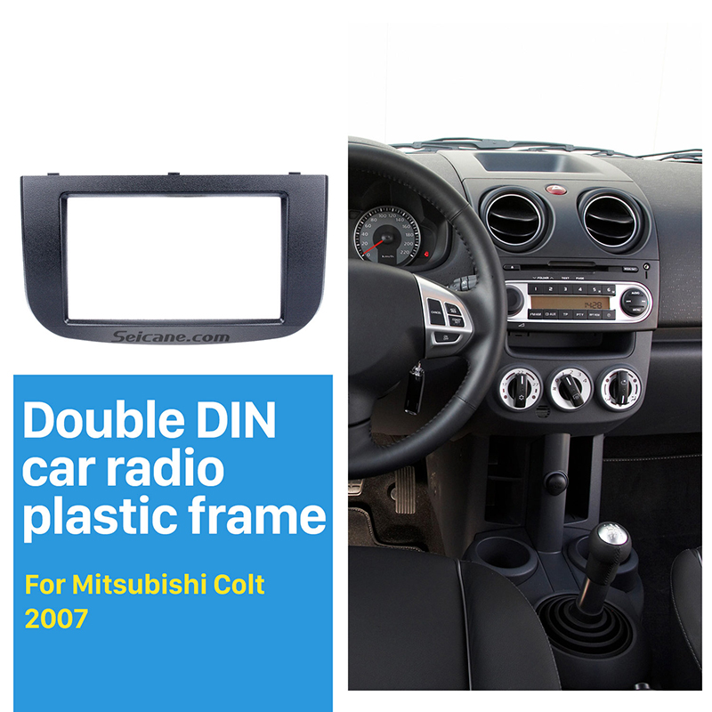 Seicane Страшно Двојно Din е Радио за Автомобил Fascia Таблата CD Намали за 2007 година Мицубиши Colt Installlation Комплет Аудио Адаптер Фитинг