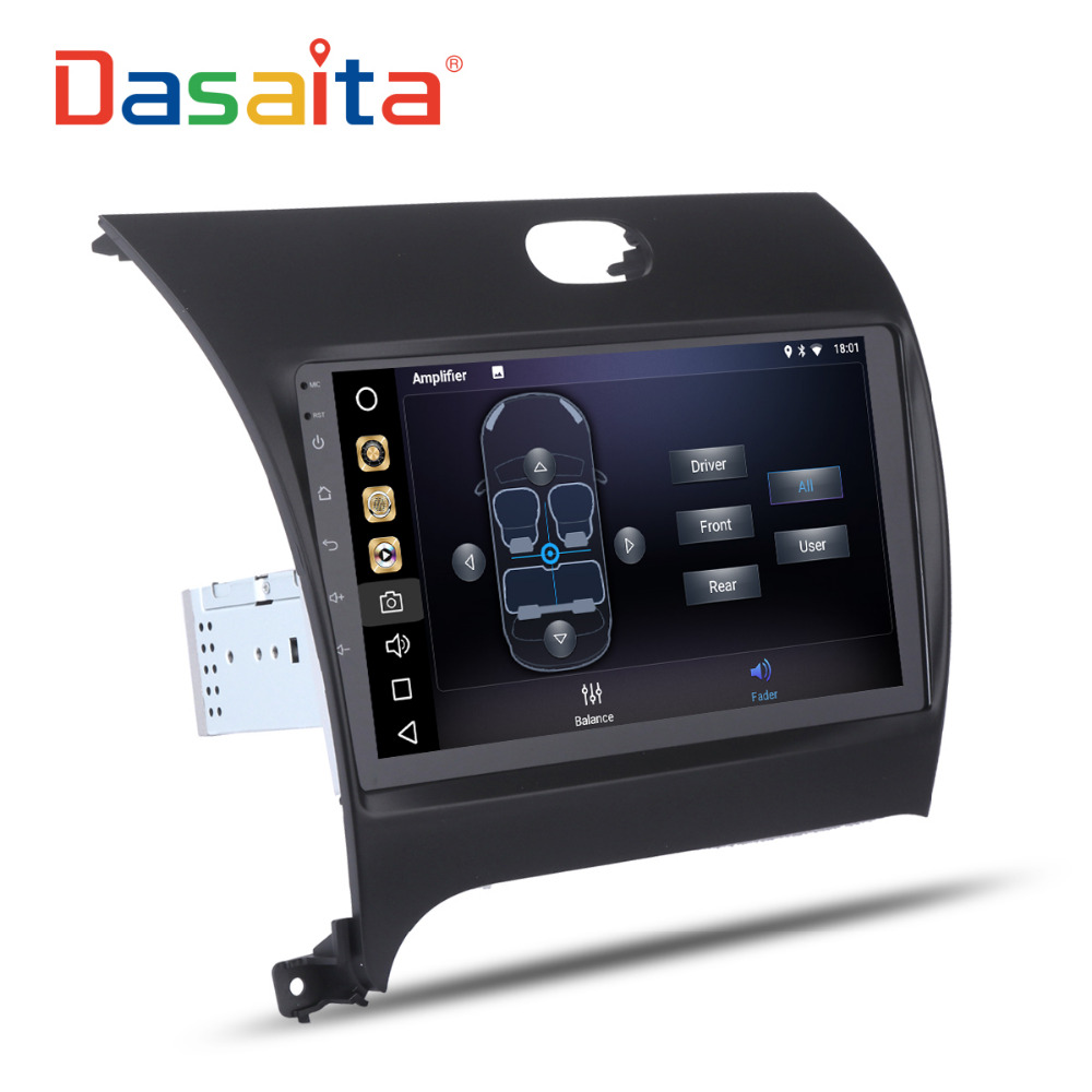 Dasaita 9 Андроид 8.0 Автомобил GPS Радио Играч за Kia Cerato К3 Форте 2012- со Octa Core 4GB+32GB Автоматски Стерео Мултимедијални