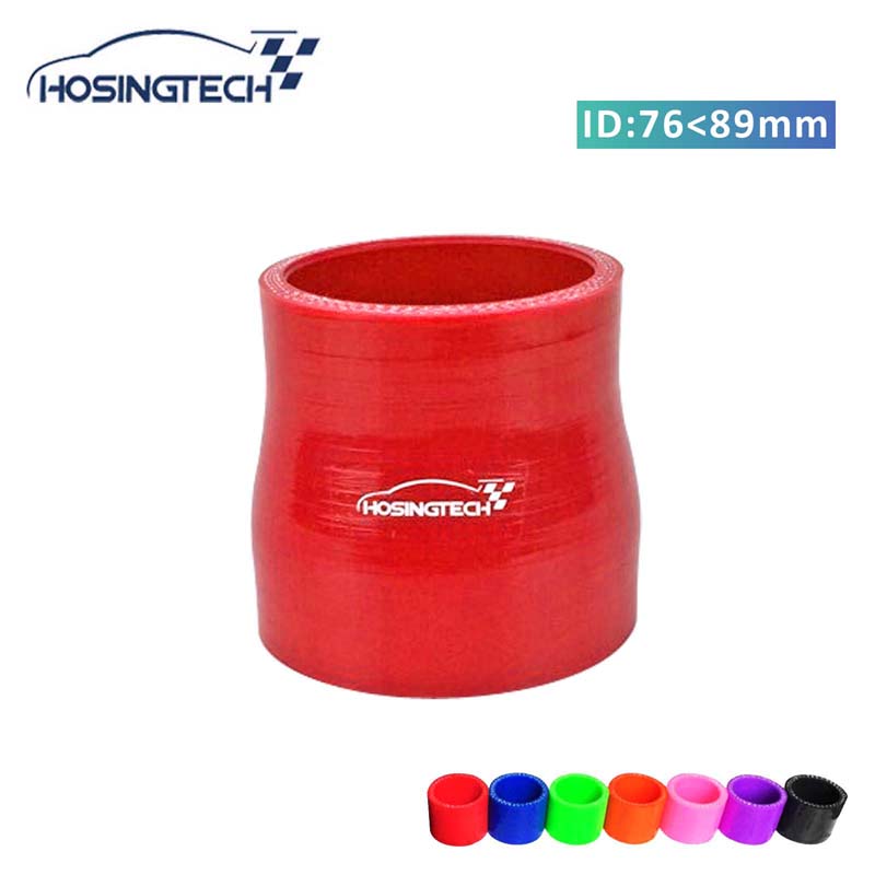 HOSINGTECH-фабрика цена универзална 89mm да 76mm 3.5 3 права на силиконски редуктор автомобилската црево