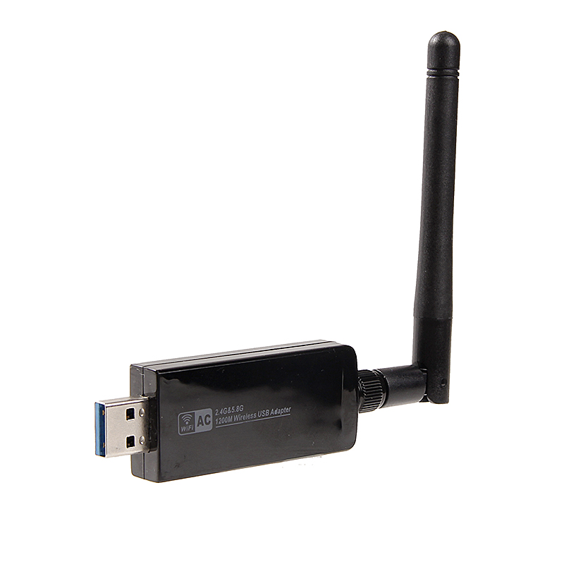 Dual Band 802.11 ac 1200Mbps USB 3.0 RTL8812AU Безжична-AC 1200 Wlan USB Wifi Lan Dongle Адаптер со Антената За Лаптоп,