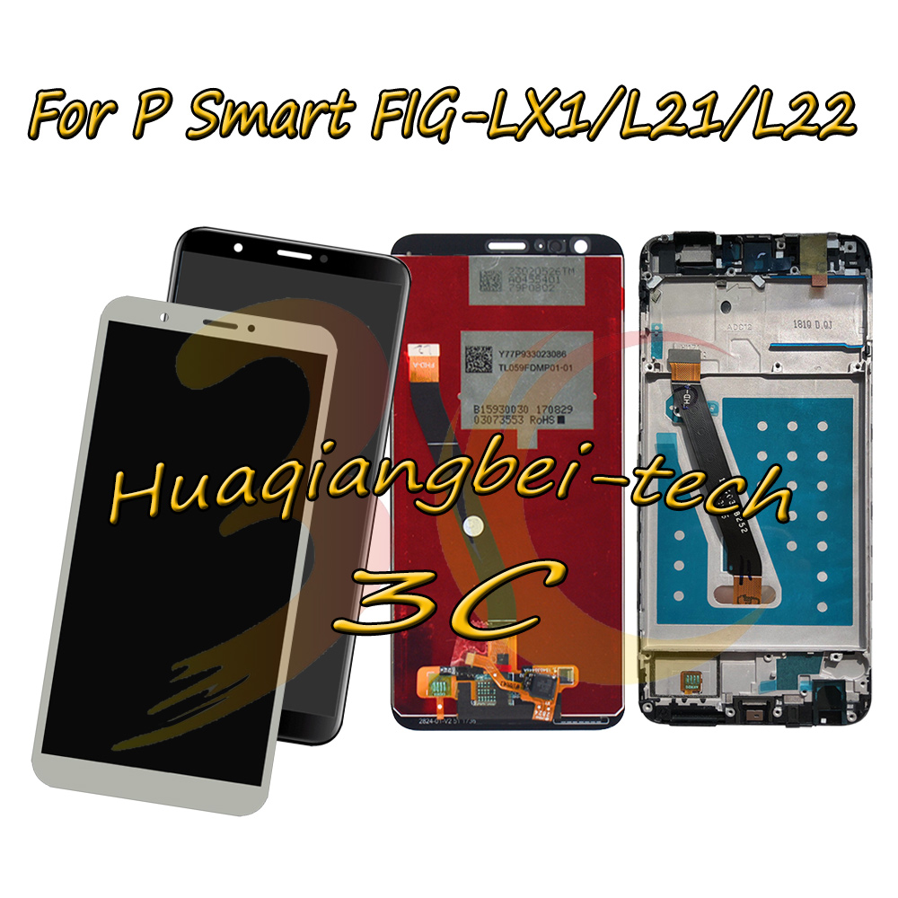 За Huawei Стр Smart Целосна LCD Дисплеј + Екран на Допир Digitizer Собранието Со Рамка За Huawei Стр Smart СЛ-LX1 / СЛ-L21