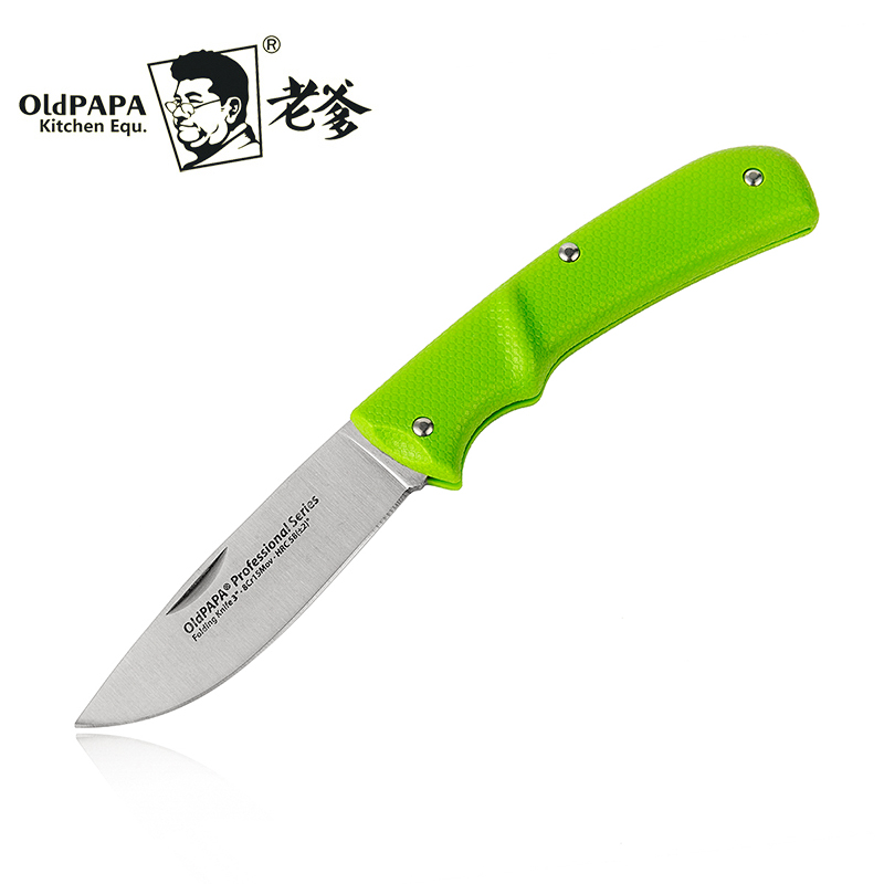 Бесплатен Превозот OldPaPa 8Cr15Mov Виткање Нерѓосувачки Челик Кујнски Paring Нож Мини Преносни Зеленчук Овошје Пилинг Нож нож за лупење