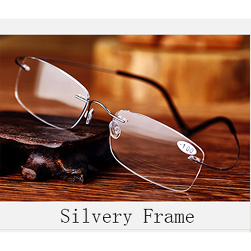 Чист Титаниум Рамка Магнетни Читање Очила Мажи Жени Диоптрија Presbyopic Стари Очила +1.0+1.5+2.0+2.5+3.0+3.5+4.0 YQ058
