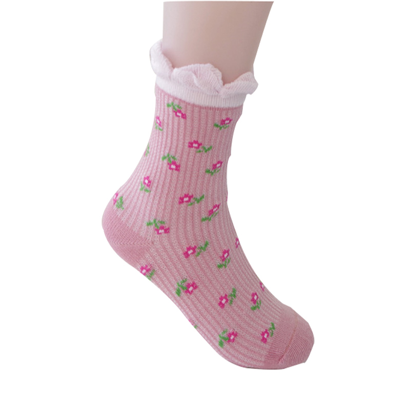 5 пара/многу пролет/есен висок квалитет памук, Чипка стил мода chilren чорапи за девојки чорапи 1-6 година децата чорапи