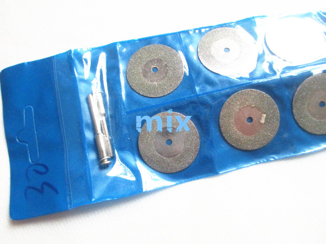 10pc 30мм мини сечење диск за dremel додатоци дијамант мелење тркала вртливи алатка кружни виде ножот абразивни дијамантски диск