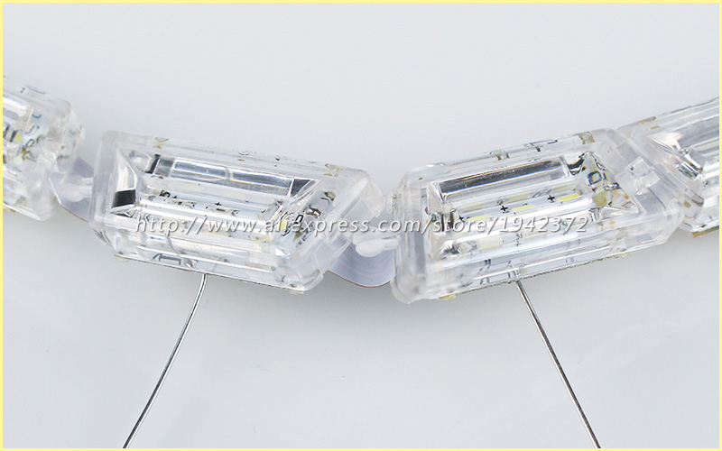 Секвенцијален Проток Стил Автомобил Флексибилни Бела/Amber Switchback LED светилки drl Дење Работи Светлина со помош